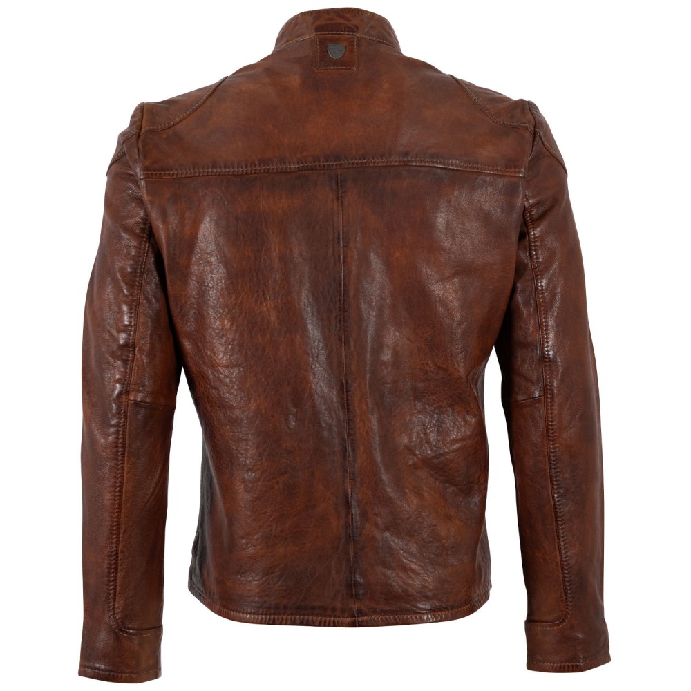 Męska skórzana kurtka Mauritius Whiskey MMChopa - readytowear