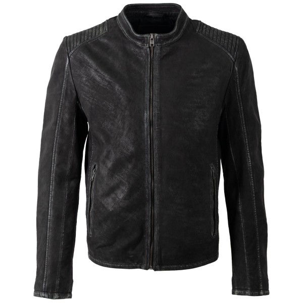 Męska skórzana kurtka Mauritius Czarna MMCiran