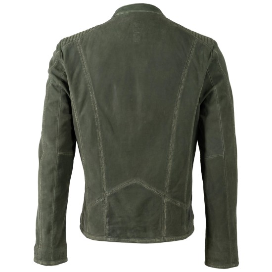 Męska skórzana kurtka Mauritius Oliwkowa MMCiran