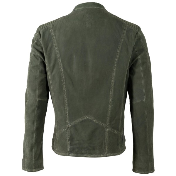 Męska skórzana kurtka Mauritius Oliwkowa MMCiran