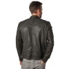 Męska skórzana kurtka Mauritius ciemnoszara MMCollins – BLACK FRIDAY