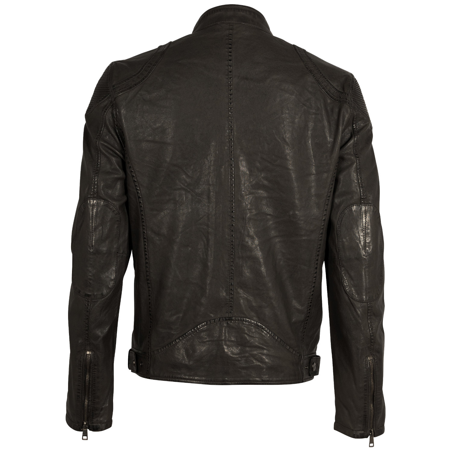 Męska skórzana kurtka Mauritius ciemnoszara MMCollins – BLACK FRIDAY