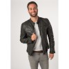Męska skórzana kurtka Mauritius ciemnoszara MMCollins – BLACK FRIDAY