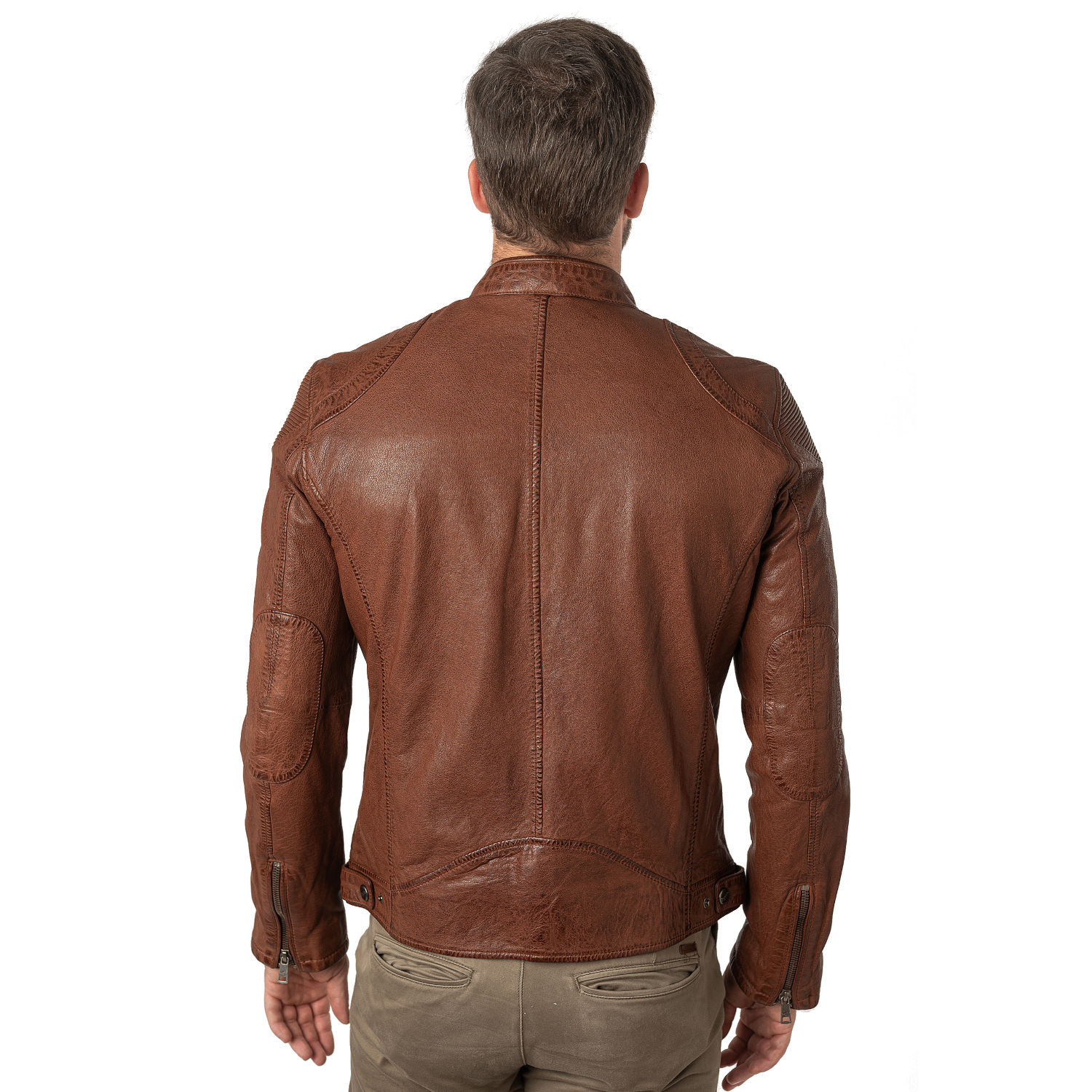 Męska skórzana kurtka Mauritius Whiskey MMCollins – BLACK FRIDAY