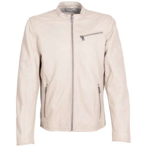 Męska skórzana kurtka Mauritius Off White MMComao