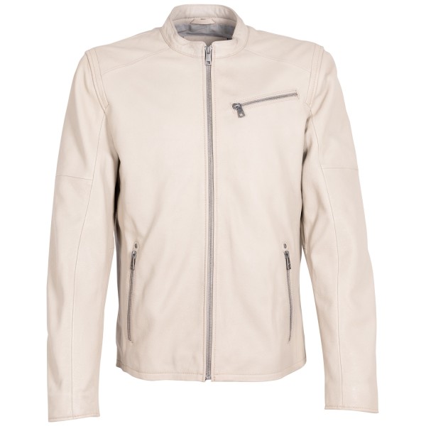 Męska skórzana kurtka Mauritius Off White MMComao