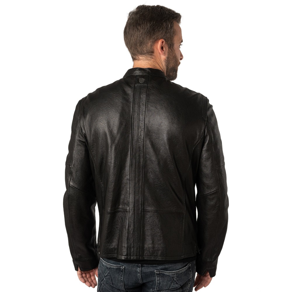 Męska skórzana kurtka Mauritius Czarna MMComao