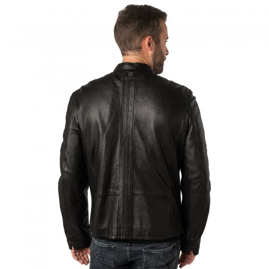 Męska skórzana kurtka Mauritius Czarna MMComao
