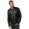 Męska skórzana kurtka Mauritius Czarna MMComao – BLACK FRIDAY