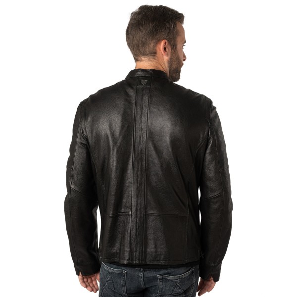 Męska skórzana kurtka Mauritius Czarna MMComao