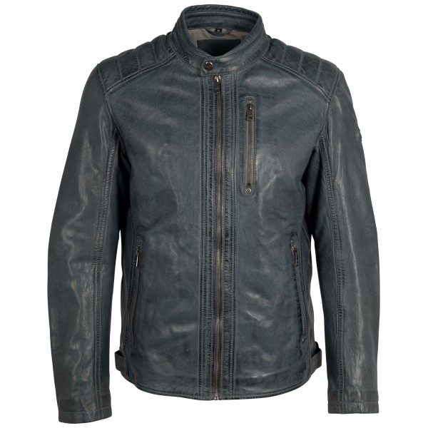 Męska skórzana kurtka Mauritius Vintage Blue MMCortney – BLACK FRIDAY — fotografia 3
