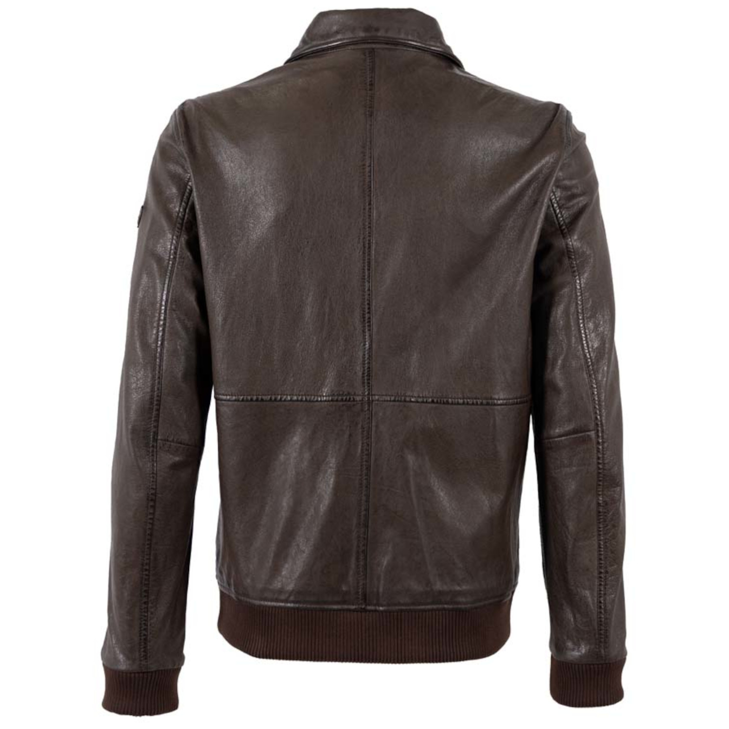 Męska skórzana kurtka Mauritius Brązowa MMCrovig – BLACK FRIDAY