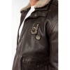 Męska skórzana kurtka Mauritius Ciemnobrązowa MMCruise – stoc