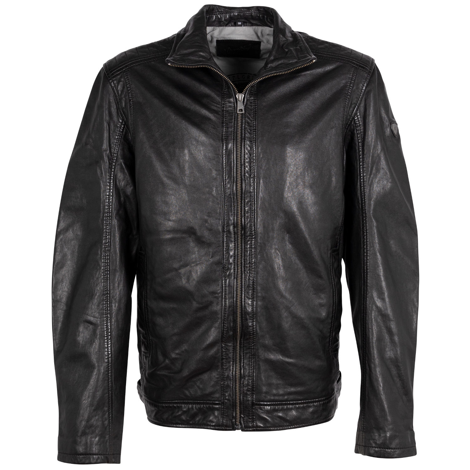 Męska skórzana kurtka Mauritius Czarna MMCuno – Kurtki skórzane