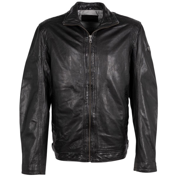 Męska skórzana kurtka Mauritius Czarna MMCuno