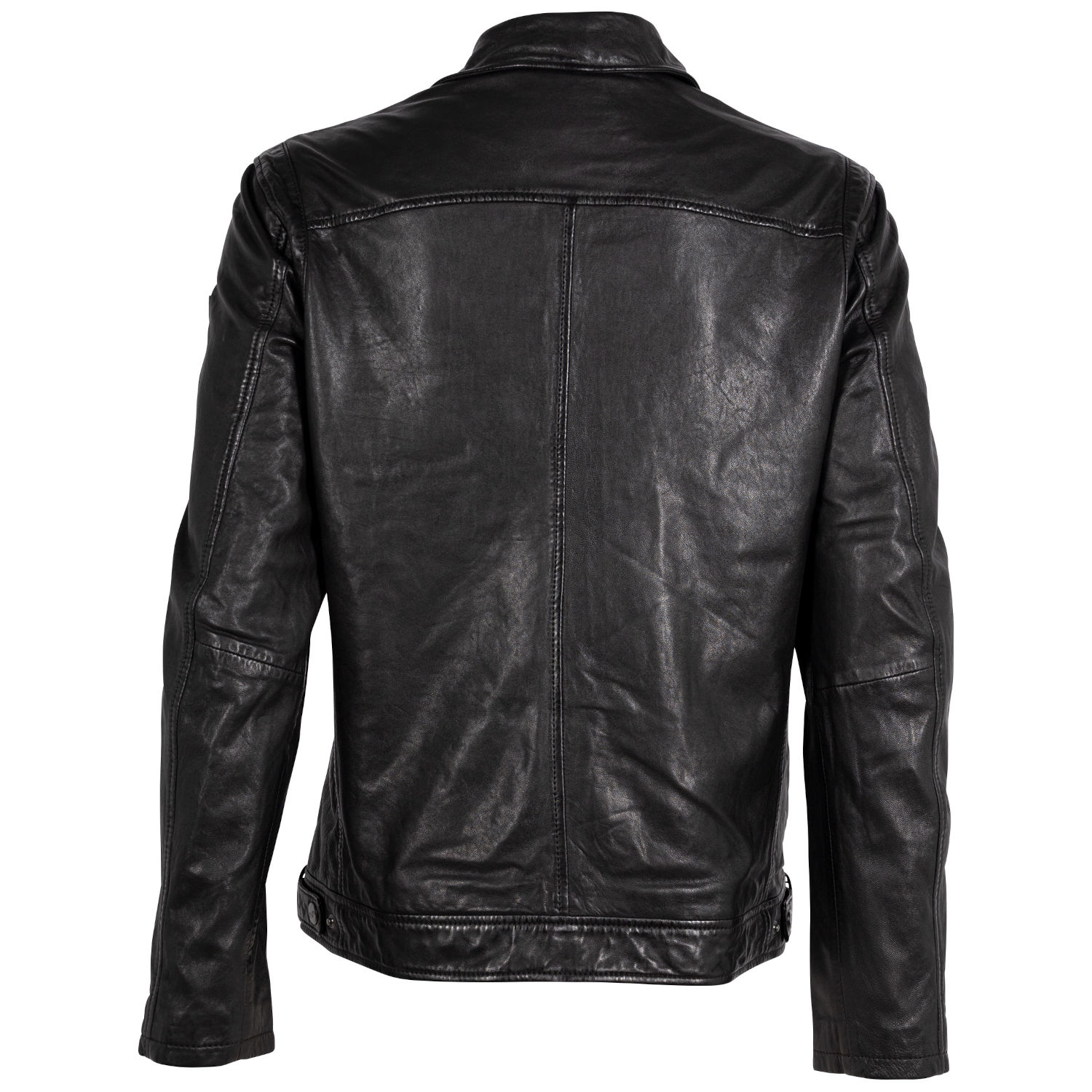 Męska skórzana kurtka Mauritius Czarna MMCuno – Kurtki skórzane