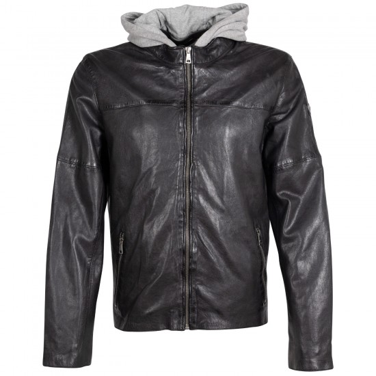 Męska skórzana kurtka Mauritius Czarna MMCyprus