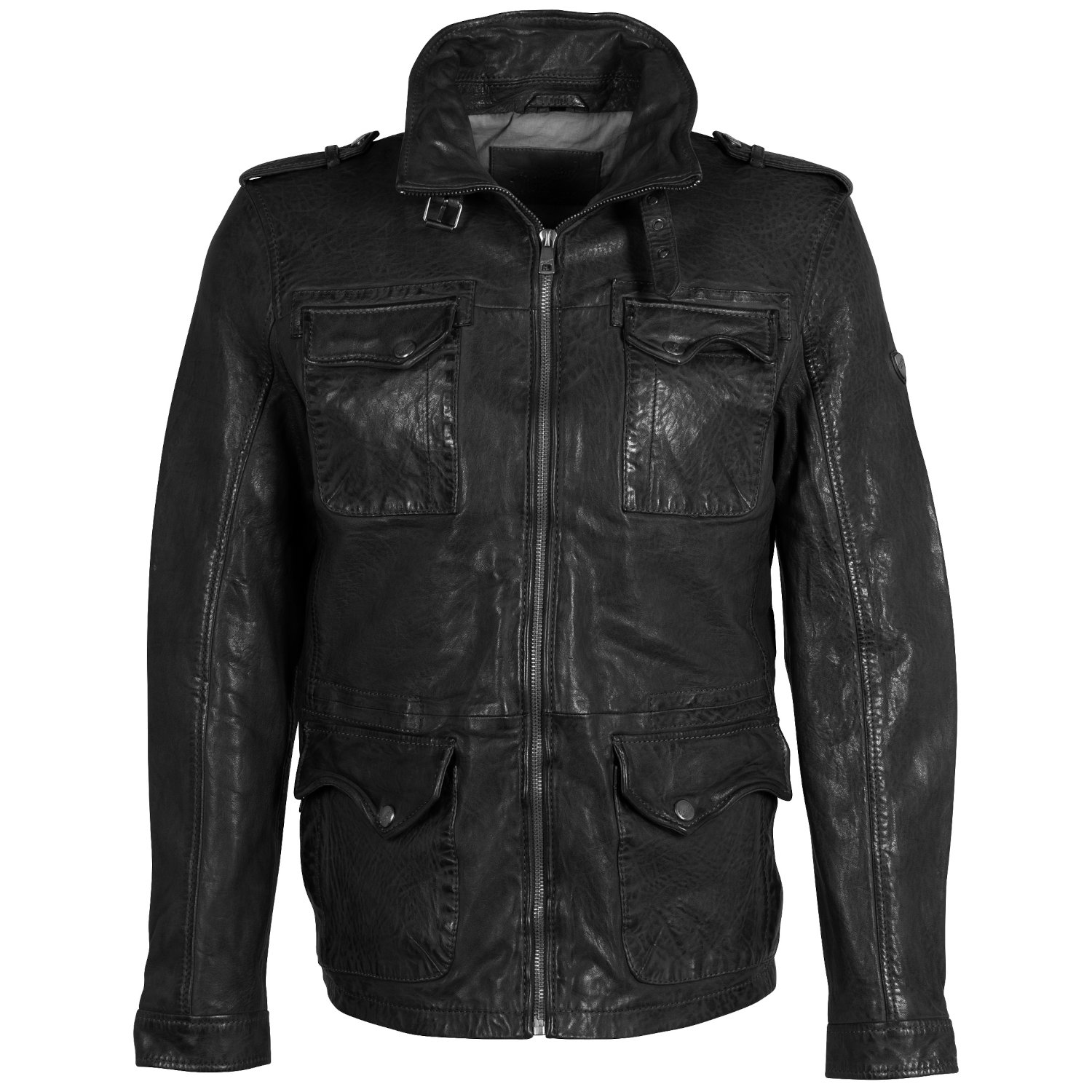 Męska skórzana kurtka Mauritius Czarna MMDaxter – BLACK FRIDAY