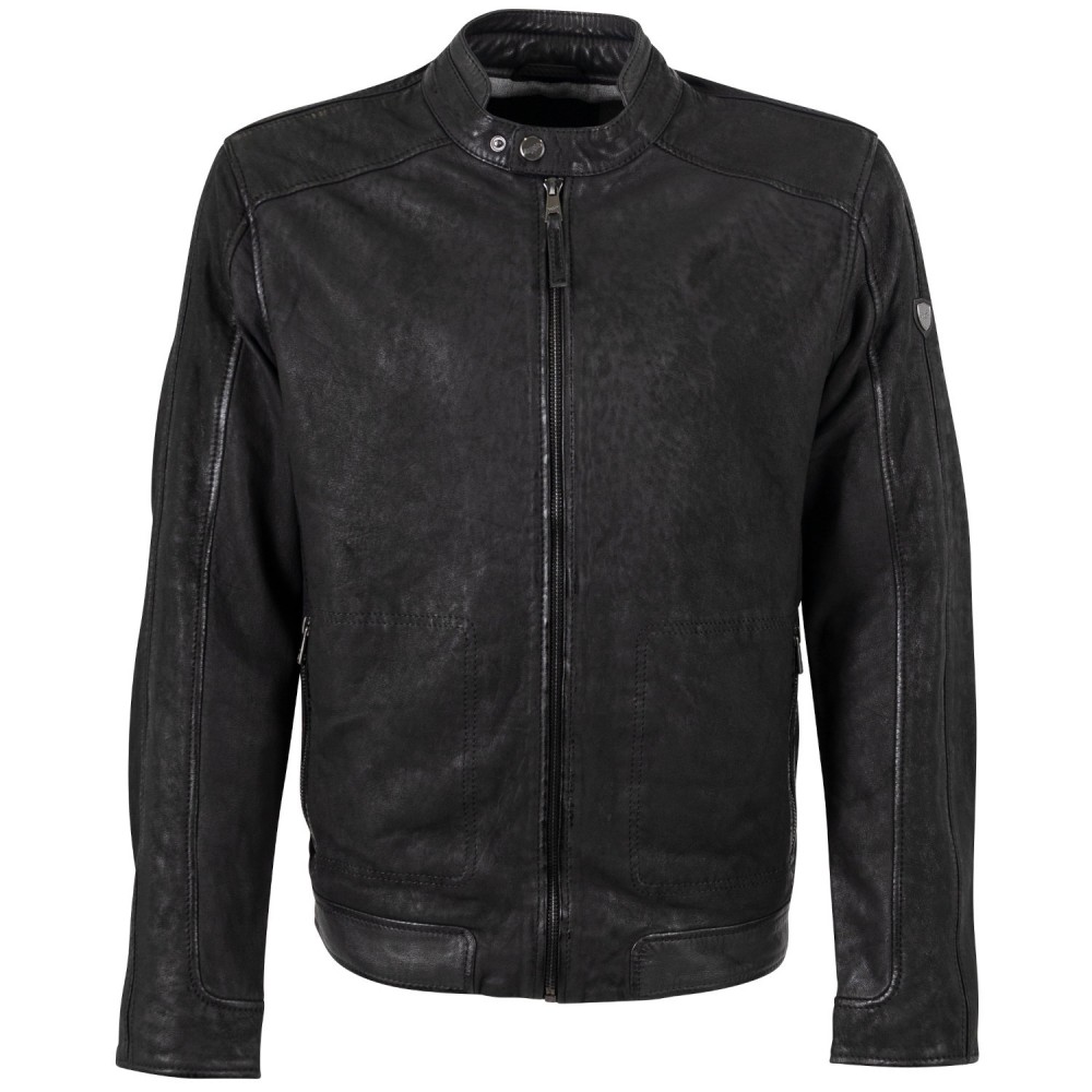 Męska skórzana kurtka Mauritius Ciemny antracyt MMDeplu