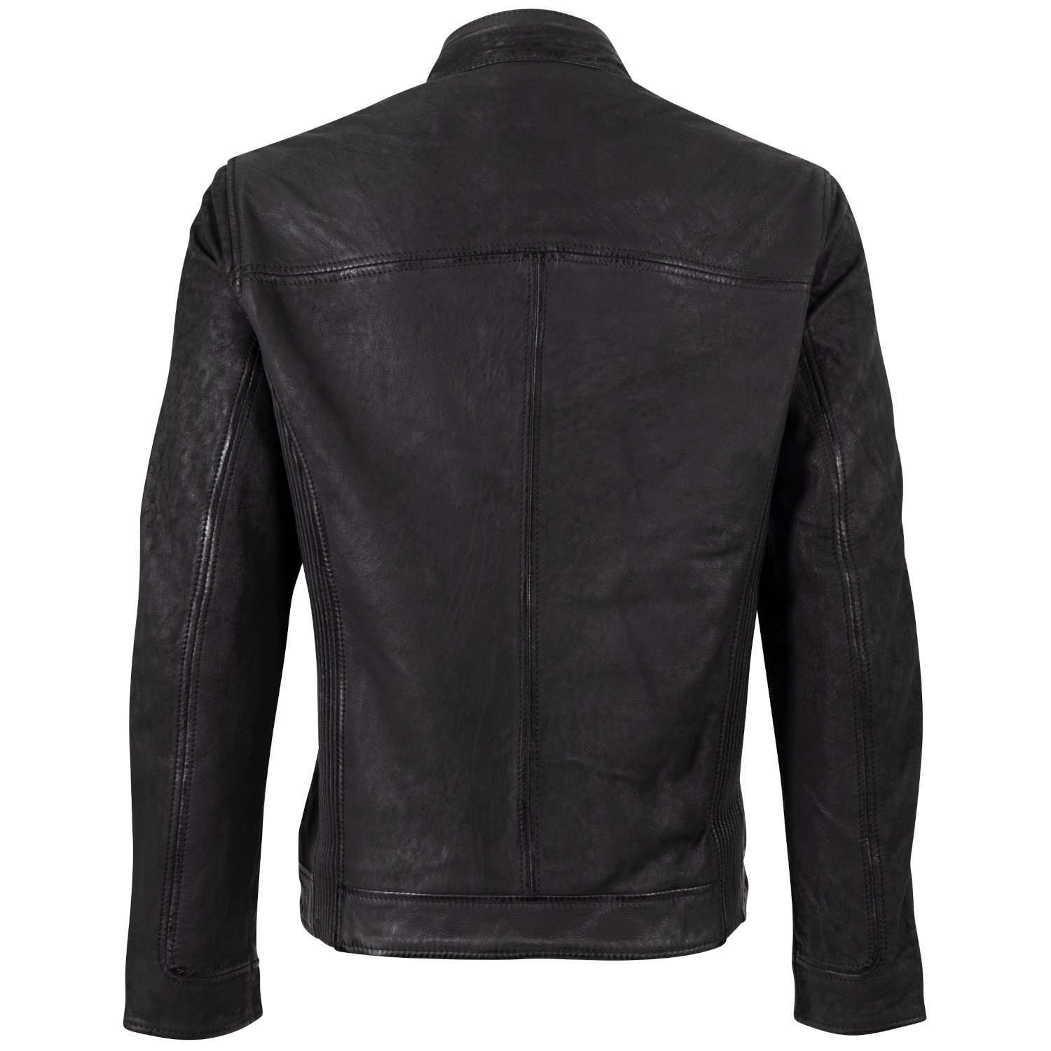 Męska skórzana kurtka Mauritius Ciemny antracyt MMDeplu – Kurtki skórzane