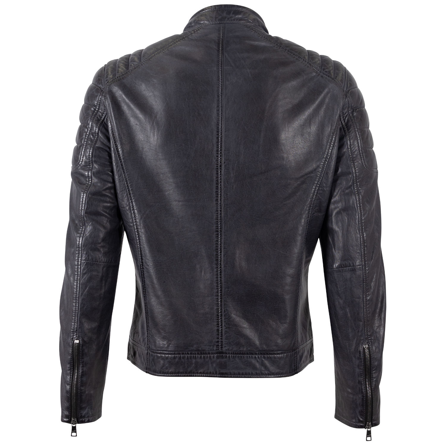 Męska skórzana kurtka Mauritius Ciemnogranatowa MMDerry – Kurtki skórzane