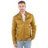 Męska skórzana kurtka Mauritius Żółta MMDerry