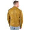 Męska skórzana kurtka Mauritius Żółta MMDerry – Kurtki skórzane
