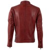 Męska skórzana kurtka Mauritius czerwona MMDerry – Kurtki skórzane