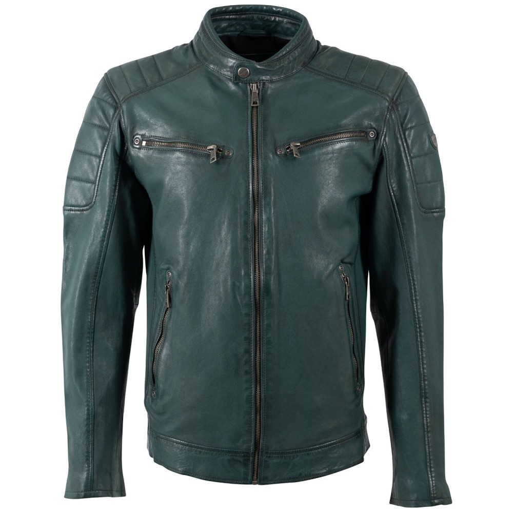 Męska skórzana kurtka Mauritius Zielona MMDerry