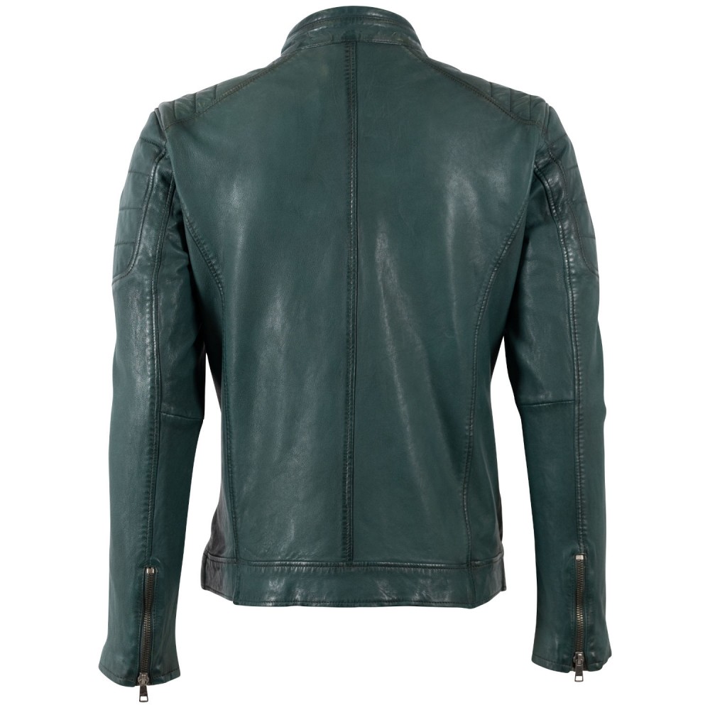 Męska skórzana kurtka Mauritius Zielona MMDerry