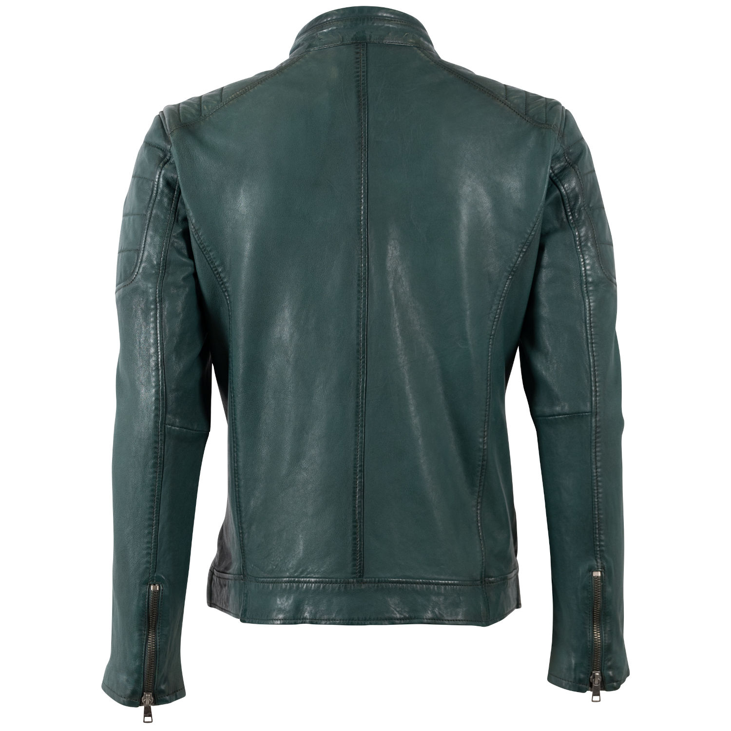 Męska skórzana kurtka Mauritius Zielona MMDerry – Kurtki skórzane