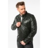 Męska skórzana kurtka Mauritius Ciemnozielona MMDerry – Kurtki skórzane