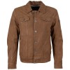 Męska skórzana kurtka Mauritius Ciemny Camel MMEddo