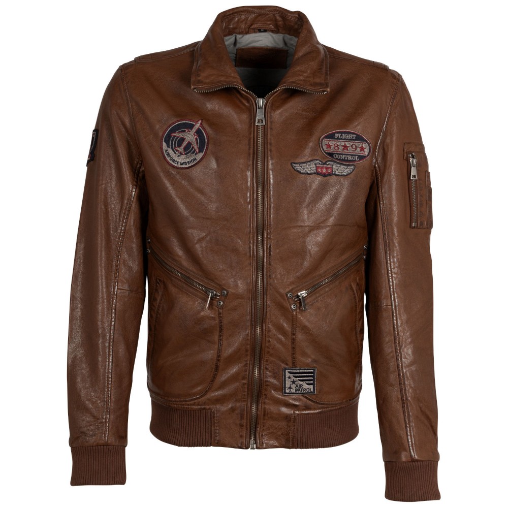 Męska skórzana kurtka Mauritius Whiskey MMFraser - readytowear