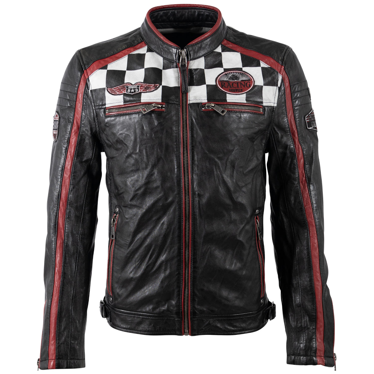 Męska skórzana kurtka Mauritius Czarna MMFynn