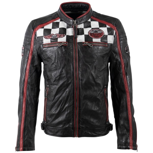 Męska skórzana kurtka Mauritius Czarna MMFynn