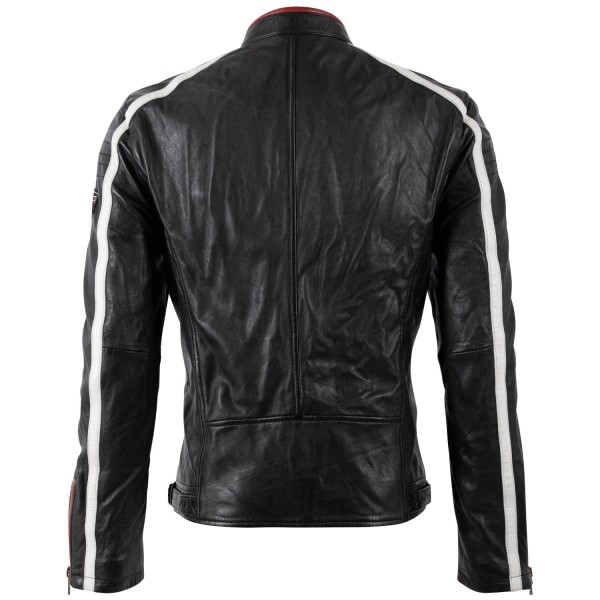 Męska skórzana kurtka Mauritius Czarna MMFynn