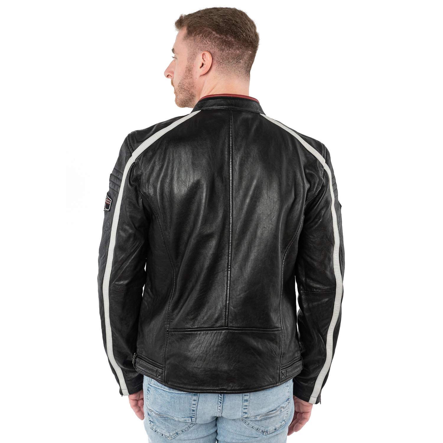 Męska skórzana kurtka Mauritius Czarna MMFynn