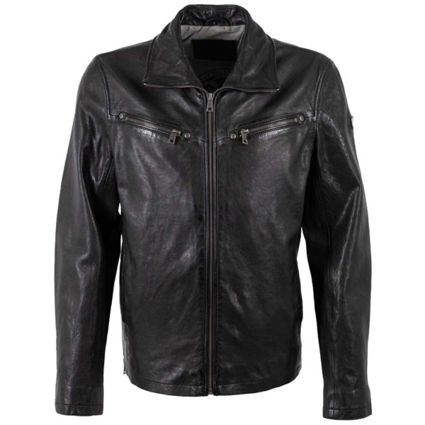 Męska skórzana kurtka Mauritius Czarna MMGaines