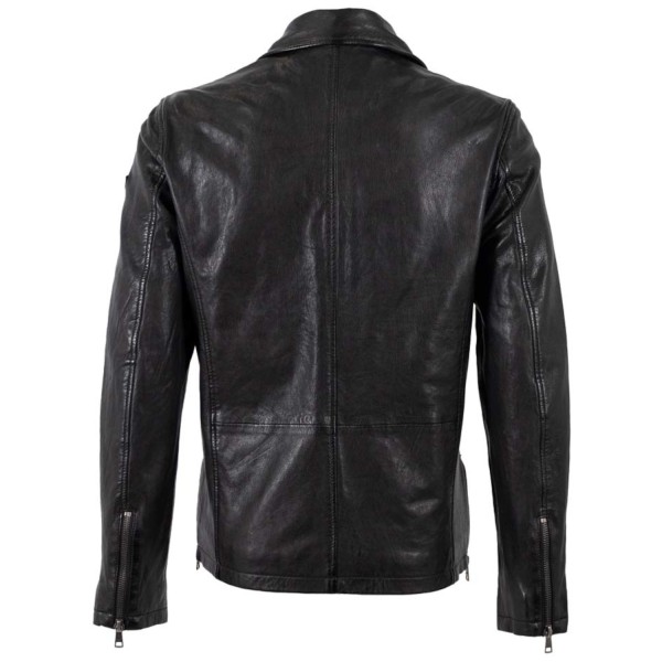 Męska skórzana kurtka Mauritius Czarna MMGaines