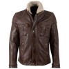 Męska skórzana kurtka Mauritius Brązowa MMGarreck - readytowear