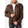 Męska skórzana kurtka Mauritius Brązowa MMGarreck - readytowear
