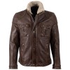 Męska skórzana kurtka Mauritius Brązowa MMGarreck – BLACK FRIDAY