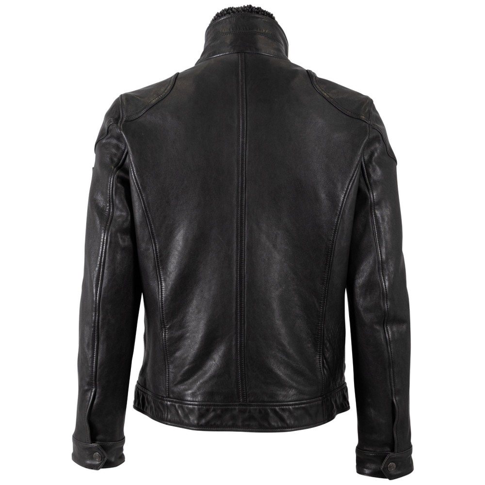 Męska skórzana kurtka Mauritius Czarna MMGarreck - readytowear