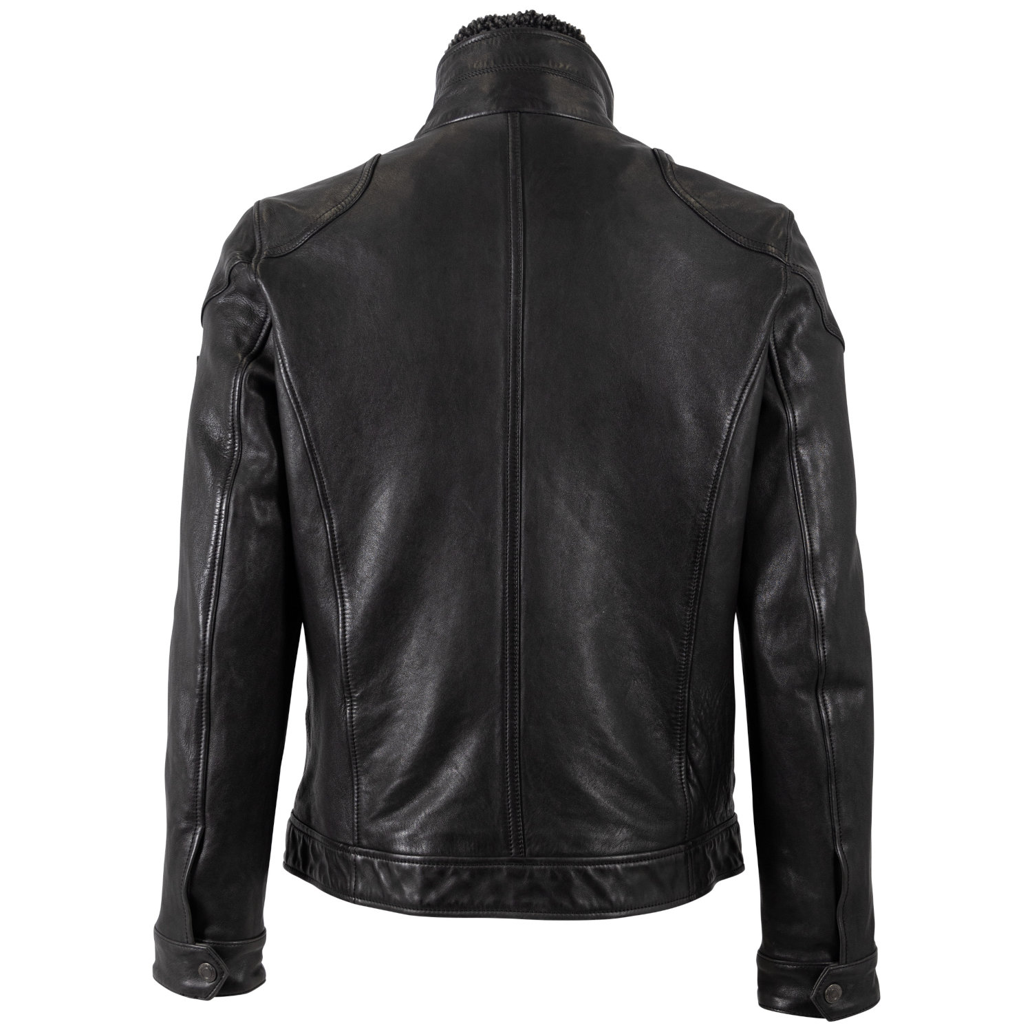 Męska skórzana kurtka Mauritius Czarna MMGarreck – Kurtki skórzane