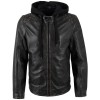 Męska skórzana kurtka Mauritius Antyczna czerń MMHayato 2 – Kurtki skórzane
