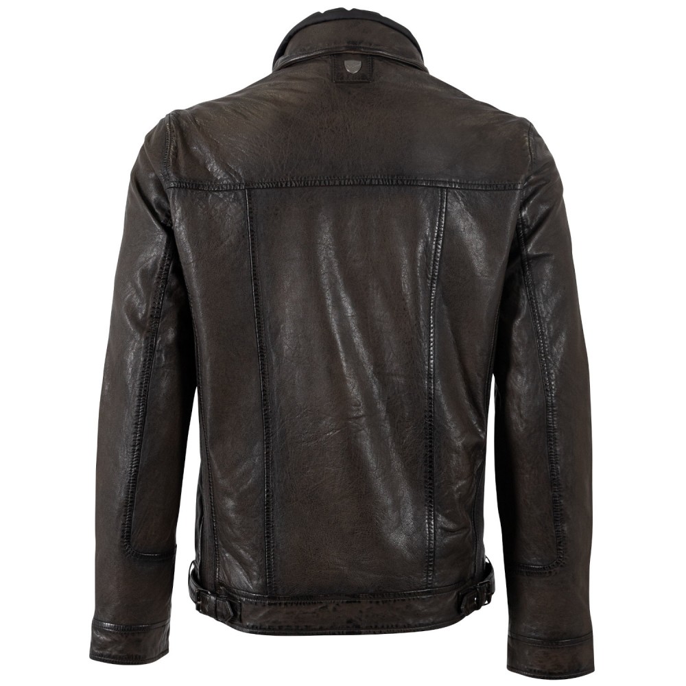 Skórzana Kurtka Męska Mauritius Ciemnobrązowa MMHennie - readytowear