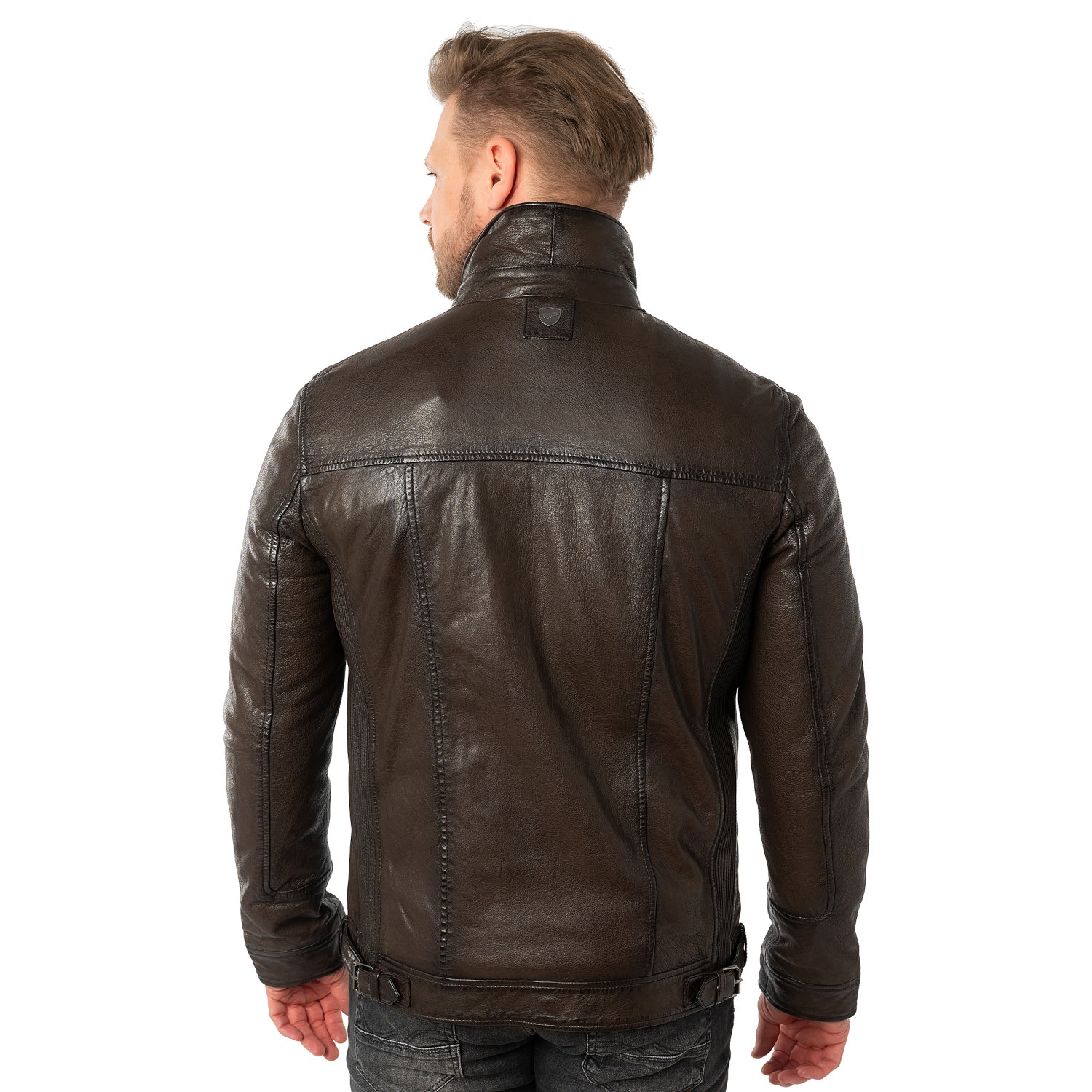 Skórzana Kurtka Męska Mauritius Ciemnobrązowa MMHennie – BLACK FRIDAY