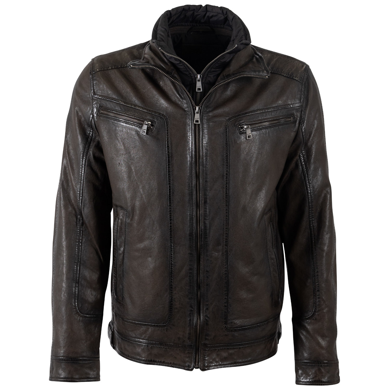 Skórzana Kurtka Męska Mauritius Ciemnobrązowa MMHennie – BLACK FRIDAY