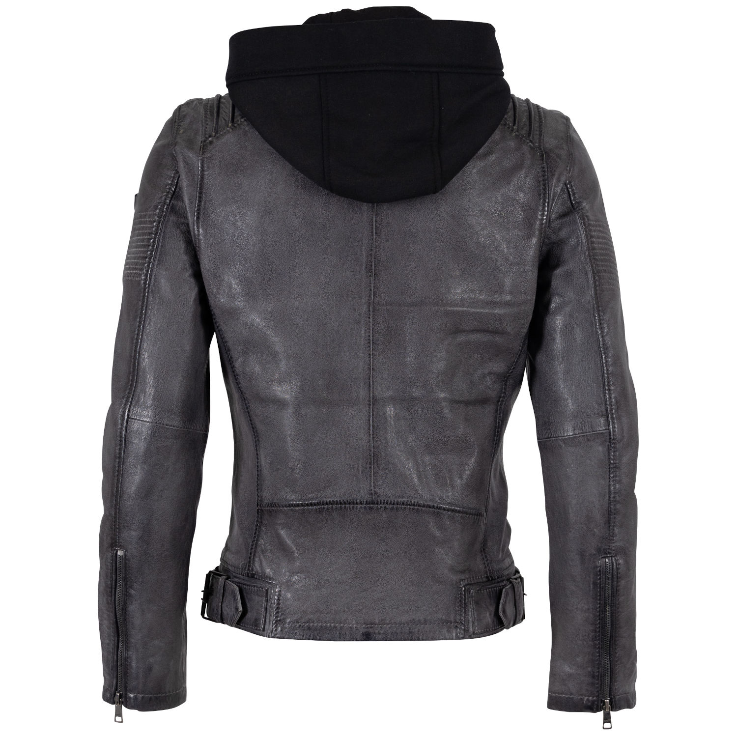 Męska skórzana kurtka Mauritius antracytowa MMHiran – Kurtki skórzane